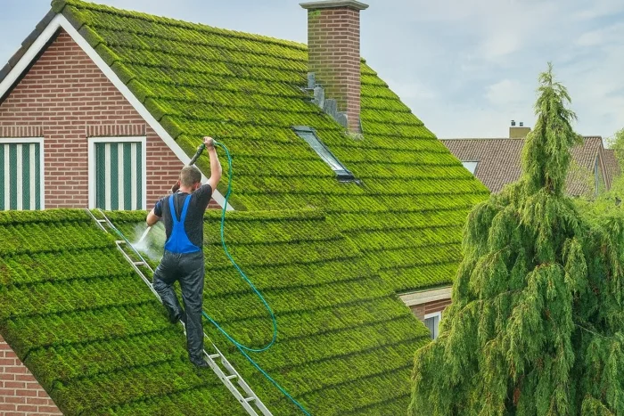Limpieza de musgo en tejados en León 24001 y mantenimiento de canalones